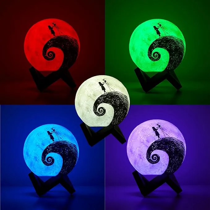 Idea Nuova Disney the Nightmare before Christmas Spiral Hill LED Color Changing 