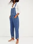 Free People Ziggy Denim Overalls in Sapphire Blue - M