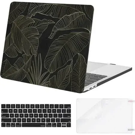 Mosiso Case for MacBook Pro 13 inch Case M2 2023, 2022, 2021-2016 A2338 M1 A2251 A2289 A2159 A1989 A1708 A1706, Plastic Pattern Hard Shell Case&Keyboard Cover&Screen Protector, Cactus Flower