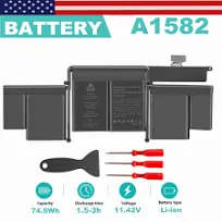 Replacement A1582 A1502 Battery for Apple MacBook Pro 13 inch Retina A1493 A1582 A1502 Li-polymer 9cell Laptop Batteries