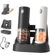 Circle Joy Electric Salt and Pepper Grinder Set