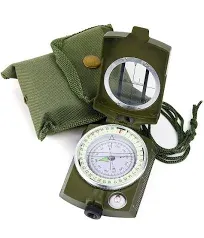 Ergonomic Lensatic Military Compass for Enhanced Readability and Durability