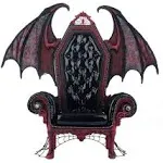 Katherine's Collection Eternal Devotion 25" Bat Chair Figurine, Red/Black Polyester