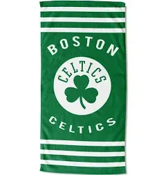 Boston Celtics Stripes Beach Towel