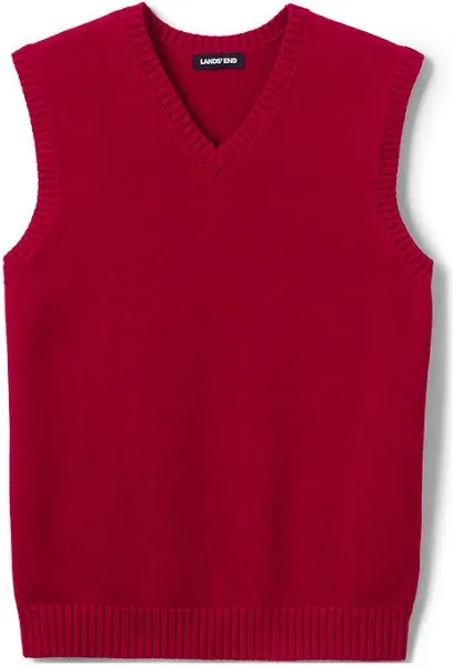 Lands' End Men's Cotton Modal Sweater Vest