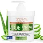 Advanced Clinicals Aloe Vera Cream 16oz