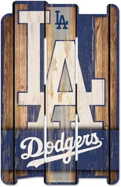 Wincraft Los Angeles Dodgers Wood Fence Sign