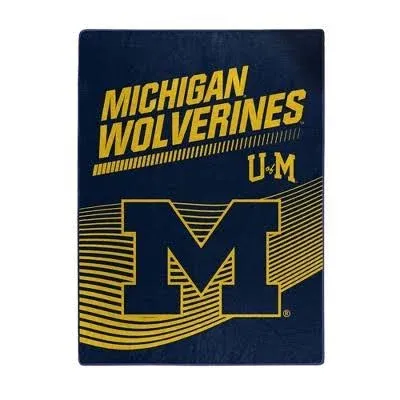 Northwest Group NCAA Michigan Wolverines Raschel Throw Blanket