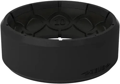 Groove Life Zeus Silicone Ring - Breathable Rubber Wedding Rings for Men, Lifetime Coverage, Unique Design, Comfort Fit Ring