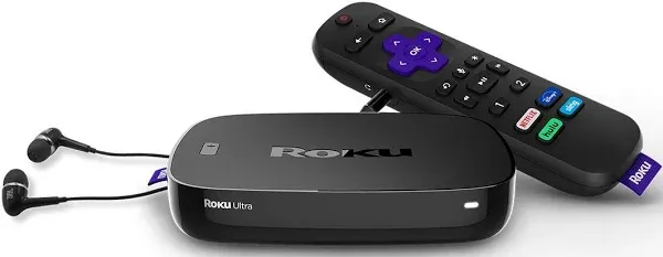 "Roku Ultra LT 4K/HDR/HD Streaming Player Enhanced Voice Remote