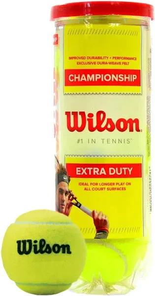 New 1 Tube Wilson Championship Extra Duty Official Tennis Balls