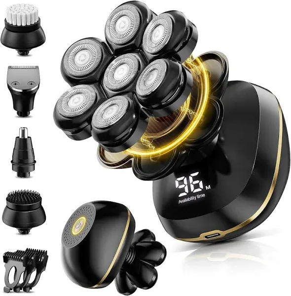 SHPAVVER 6-in-1 Electric Head Shavers