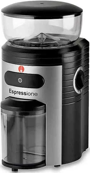 Professional Conical Burr Coffee Grinder 8.5-Oz. Black/Silver