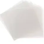 50 Pack 12x12 .007 Clear Craft Plastic Sheets Compatible with Cricut, Stencil...