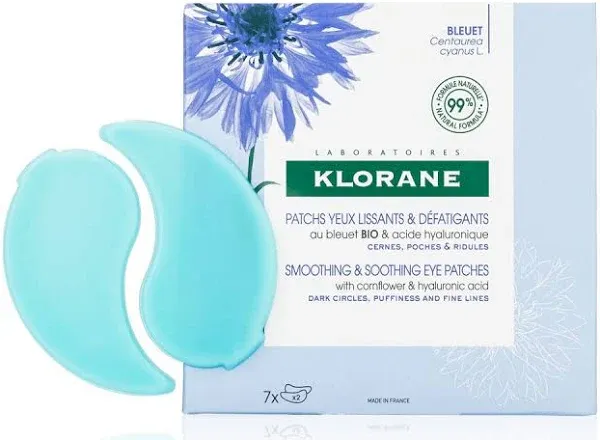 KLORANE Smoothing and Soothing Eye Patches 7 Sets NIB!