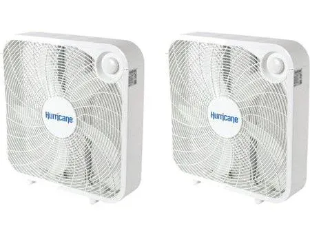 Hurricane 20 inch Classic Series Floor Box Fan with 3 Speed Settings