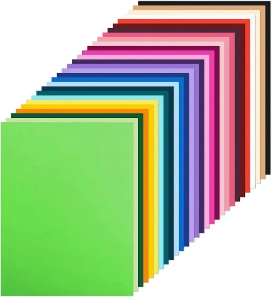 108 Sheets Bright Hard Construction Paper Colorful Cardstock,8.27<wbr/>X11.6 Inch Colo