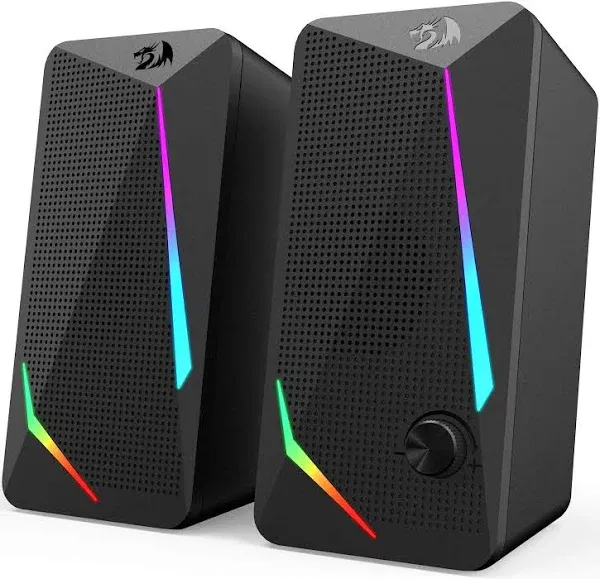  GS510 Waltz RGB Desktop Speakers, 2.0 Channel PC Computer Stereo Speaker with 