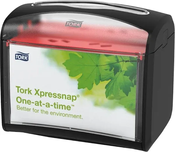 Xpressnap Tabletop Napkin Dispenser Black N4, Signature Line, 1 Piece, 6.7 X 5.6