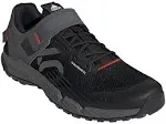 Five Ten Men's Trailcross Clip-In Bike Shoes, Core Black/Grey Three/Red / 9.5