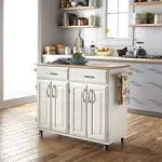 Dolly Madison White Kitchen Cart