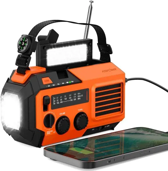 FosPower Emergency Weather Radio Model A6