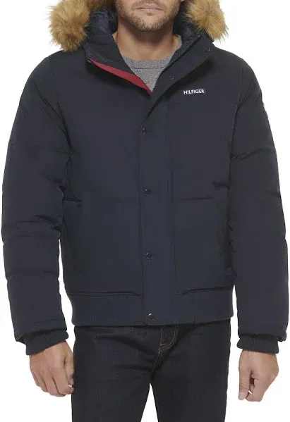 Tommy Hilfiger Men's Quilted Snorkel Bomber Jacket