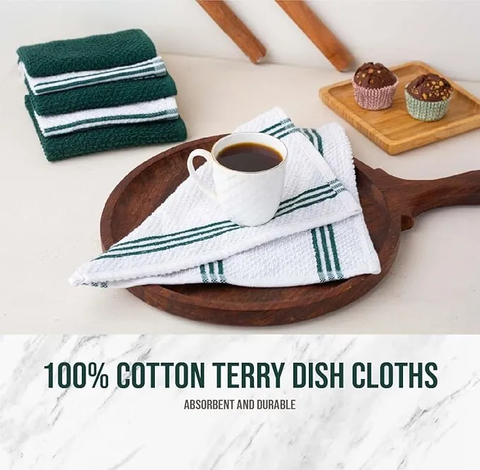 Lane Linen Dish Towels and 16 Pc Kitchen Towels Set Heat Resistant Kitchen and Pot