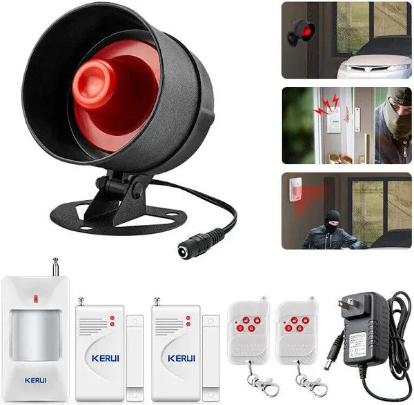 KERUI Wireless Home Alarm System Garage Burglar Security Siren Alert Door Sensor  | eBay