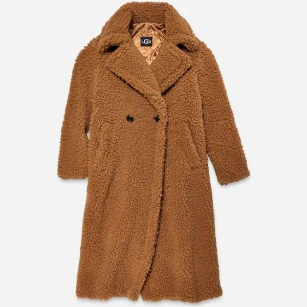 UGG Women's Gertrude Long Teddy Coat