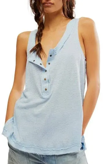 Free People Love Language Solid Tank