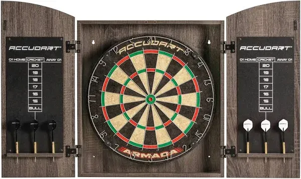 Accudart Armada Bristle Dartboard Cabinet Set