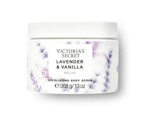 Victoria&#039;s Secret LAVENDER &amp; VANILLA Relax Exfoliating Body Scrub 13 oz  * NEW *