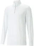 Puma Golf Men's You-V Quarter-Zip, Bright White / XL