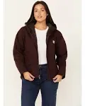 Carhartt Women's Washed Duck Sherpa-Lined Jacket, Blackberry