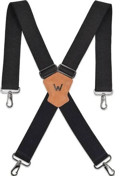 Men's Heavy Duty Suspenders with Hooks