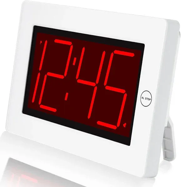 Wall Clock Digital Clock 8&#034; Extra Large Display 3&#034; Big Led Number Battery Operat