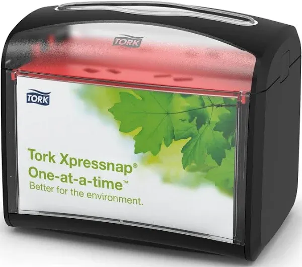 Xpressnap Tabletop Napkin Dispenser Black N4, Signature Line, 1 Piece, 6.7 X 5.6