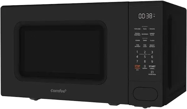 COMFEE CMO-C20M1WB Countertop Microwave Oven, 0.7 cu.ft Small Microwave with 11 power levels,Turntable Reset Function, Speedy Cooking, Weight/Time Defrost, Memory function, Children Lock, 700W