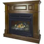 Pleasant Hearth 42 Intermediate Natural Gas Vent Free Fireplace System 27,500 BTU, Rich Heritage