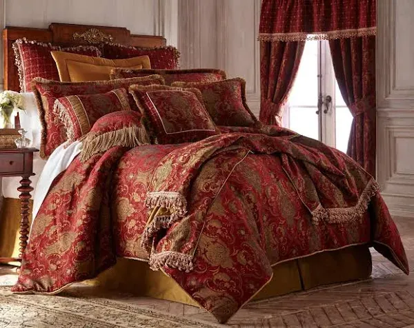 Sherry Kline China Art Red 6-Piece Comforter Set Queen