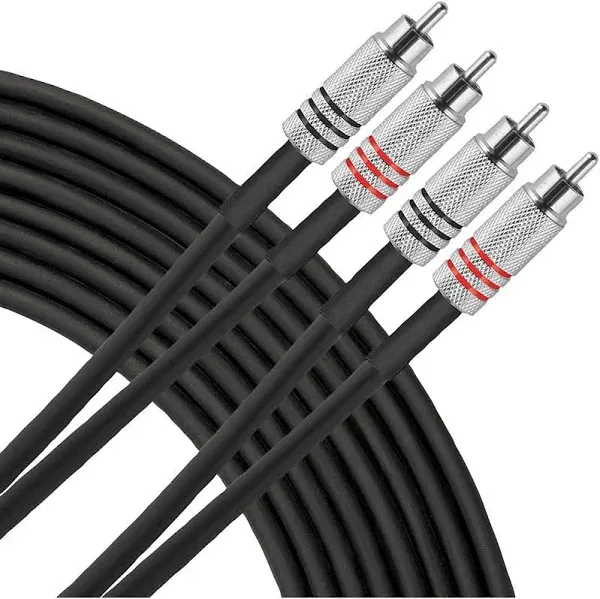 Livewire Advantage Interconnect Dual Cable RCA Male to 3 ft Black