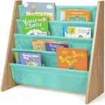 Humble Crew 23.5 in. H Bailey Seafoam Green Kids Bookshelf Book Organizer (4-Tier) WO890