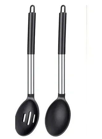 Pack of 2 Large Silicone Cooking Spoons