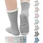 Fuzzy Socks for Women,Fuzzy Socks With Grips Warm Non Slip Socks Sleep Soft F...