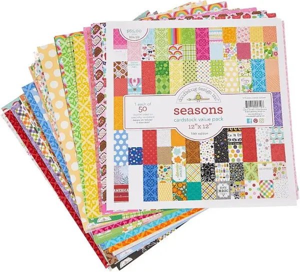 Seasons - Doodlebug Value Kit Cardstock Paper Pack