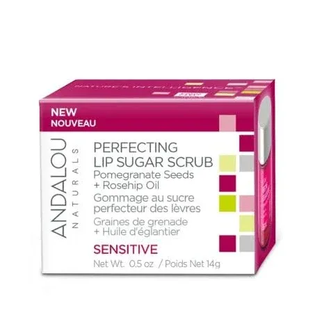 Andalou Naturals 1000 Roses Perfecting Lip Sugar Scrub - 0.5 oz