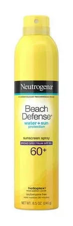 Neutrogena Beach Defense Body Sunscreen Spray Lotion SPF 60-2 Pack 8.5 OZ Each