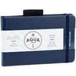 3.5&#034; x 5.375&#034; Aqua Journal, Watercolor, 48 Pages, Blue