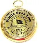 NauticalMart Brass Compass RMS Titanic 1912 Brass Pocket Gift Beautiful Working Model